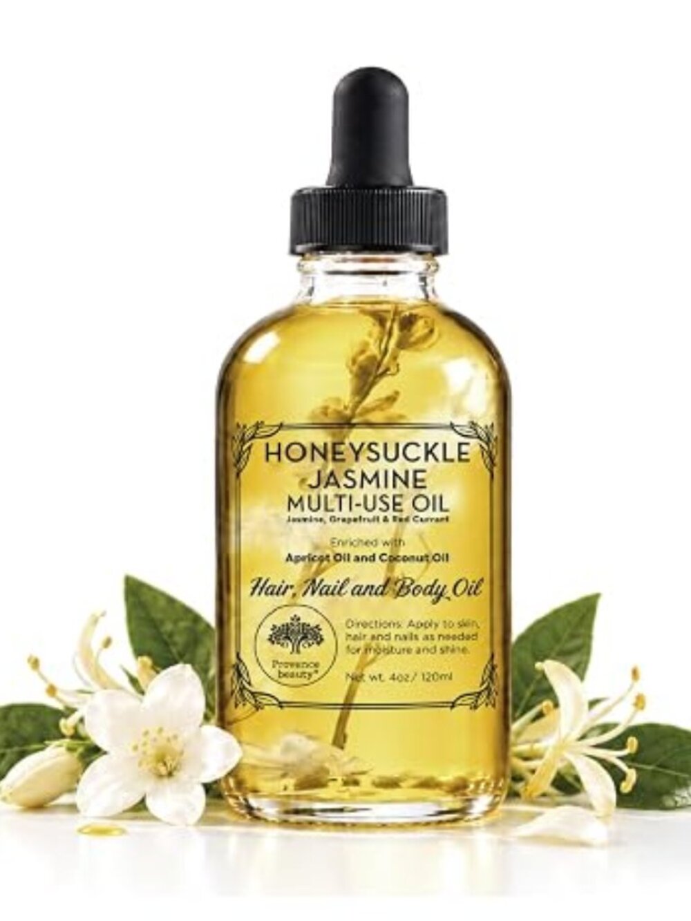 BEAUTE DE PROVENCE Honey Suckle Multi-Use Face, Body & Hair Oil - Hydrates Skin,